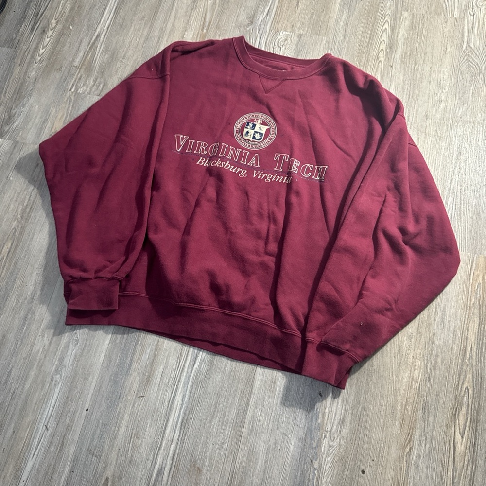 Virginia Tech Maroon Crewneck Gear Size XXL